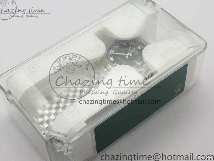 MiroTime 0223 DateJust 36mm SS 116200 ARF 1:1 Best Edition Black Roman Dial On 904L SS Jubilee Bracelet SA FlexibleFit 3519